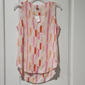 Cato Pink and Orange Sleeveless Tank Top NWT